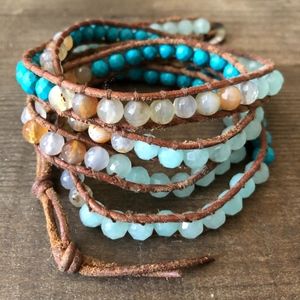 Boho Chan Luu Turquoise 5 Wrap Bracelet